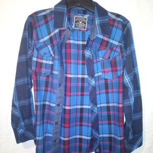 Company 81, boys long sleeve Plaid 10/12
